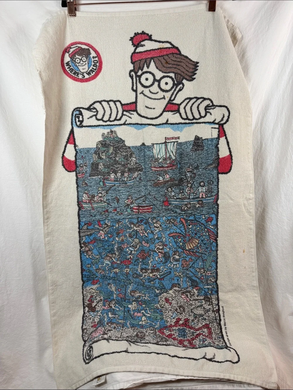 Vintage R.A. Briggs 1991 Where’s Waldo Towel